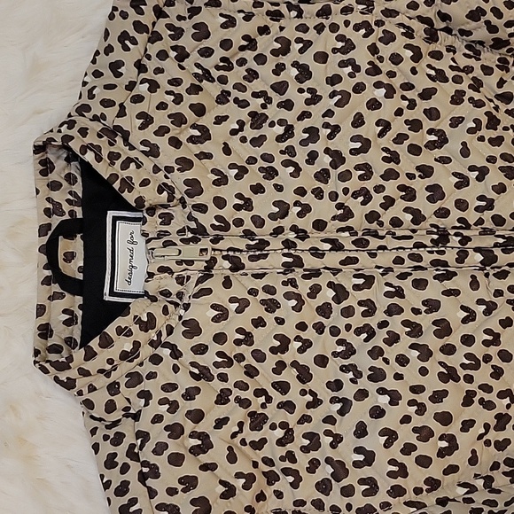Gymboree Leopard Lightweight Jacket Girls Size M 7/8 - Picture 2 of 5